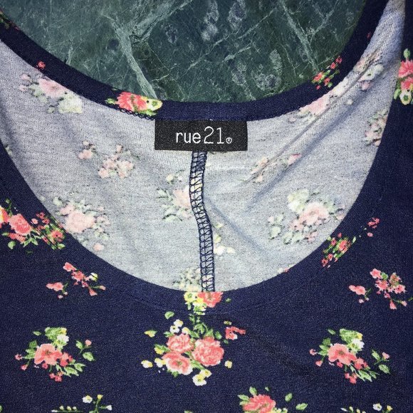 Rue21 Blue Floral Dress size medium - Picture 9 of 10